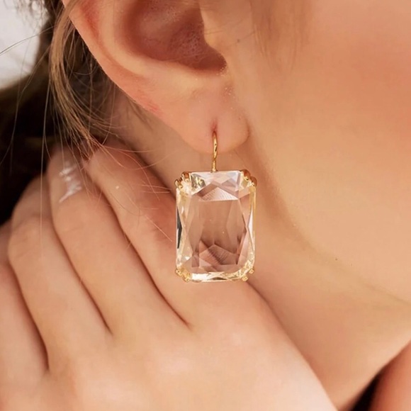 ✨3for$38 New Zara Faceted Crystal Drop Earrings - Picture 9 of 12